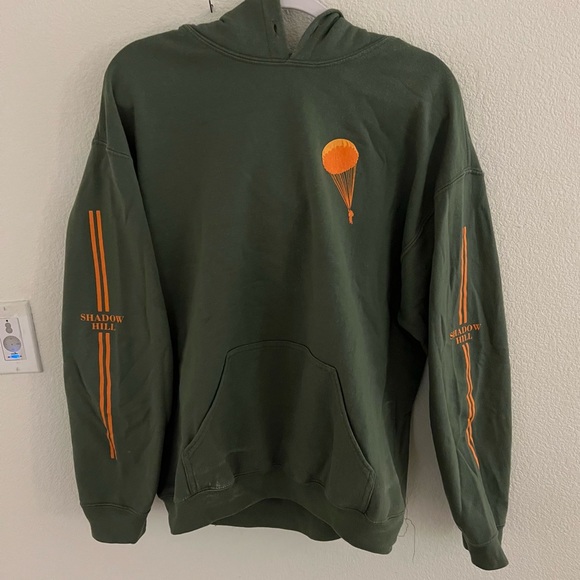 Shadow Hill Tops - Shadow Hill | Green and Orange Hoodie